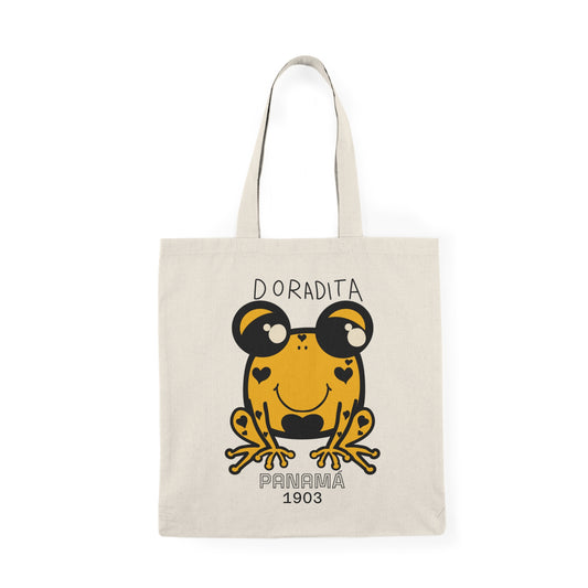 Tote Bag “La Doradita” – Arte Panameño Kawaii de Petra y Lola
