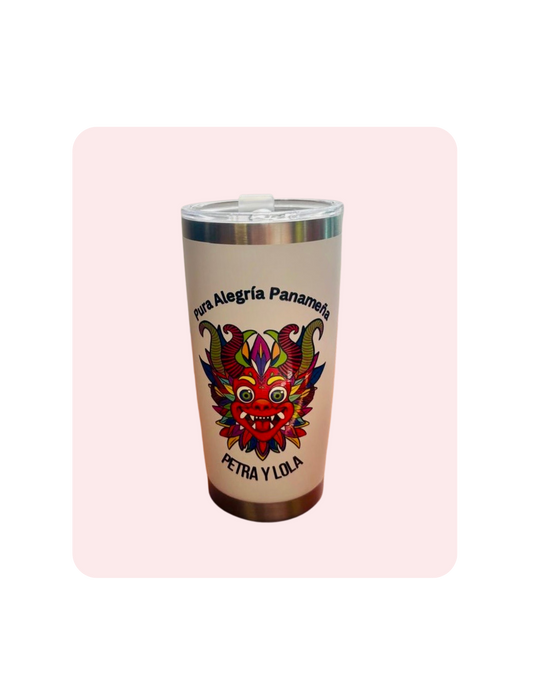 Vaso Térmico Petra y Lola – Diseño Panameño Original
