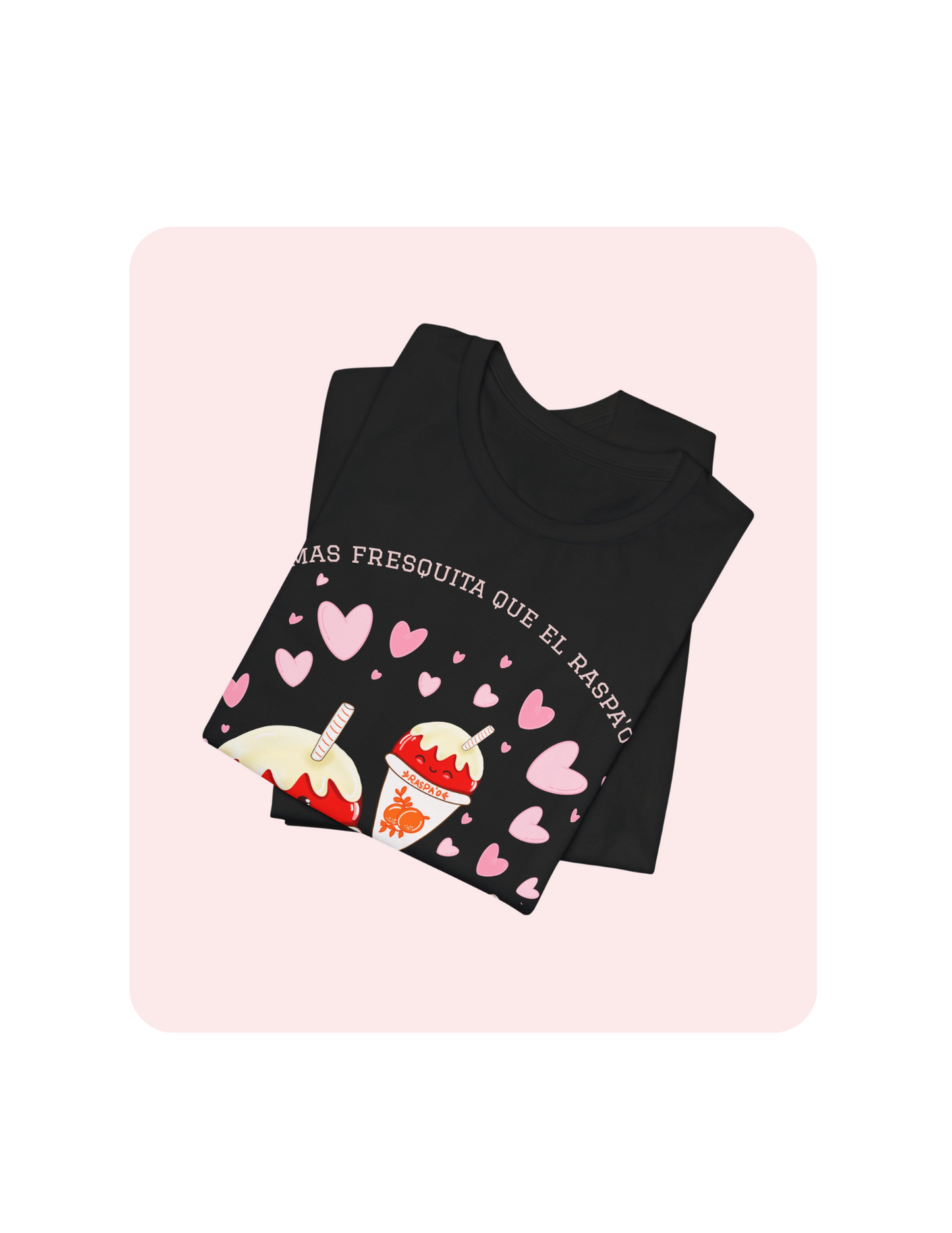 Camiseta negra de algodón con diseño panameño de raspao, impresión DTF, diseño original Petra y Lola, Más fresquita que el raspao
